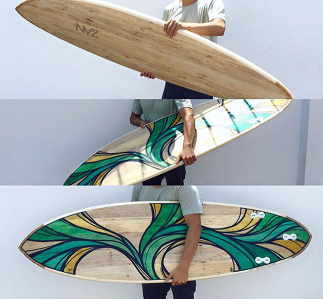 Surf y Arte: Oso de Agua pintando olas parte 2